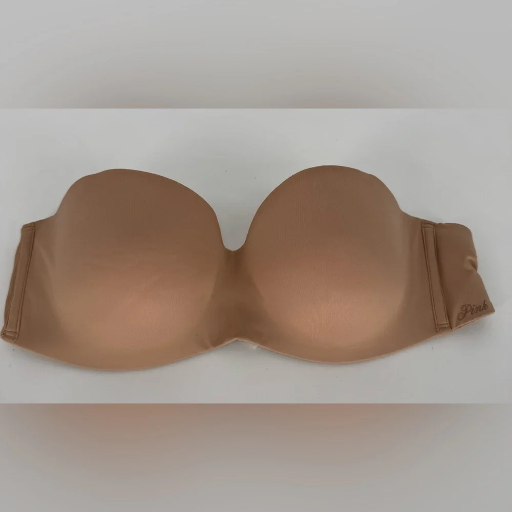 PINK Victoria's Secret Tan Strapless Bra - Picture 1 of 7